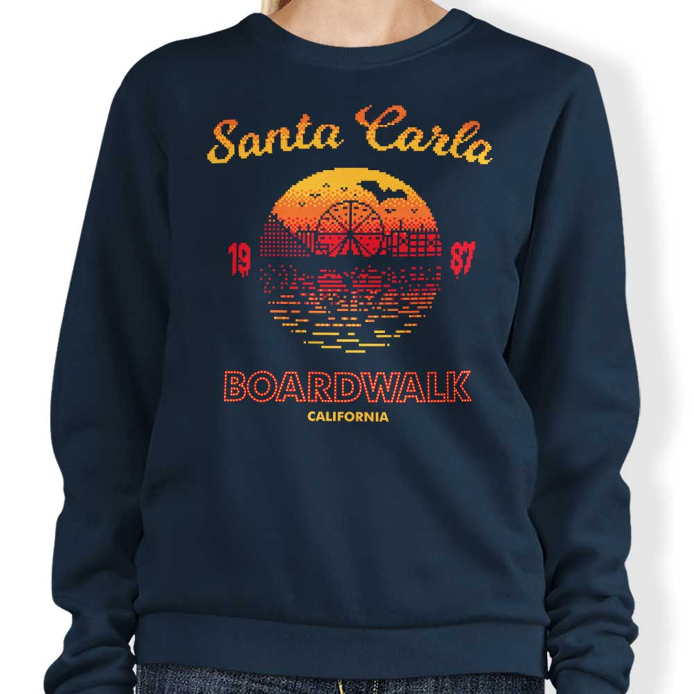 Stationjack's Santa Carla Sunset Comfortable Crewneck Sweatshirt, S - 4XL