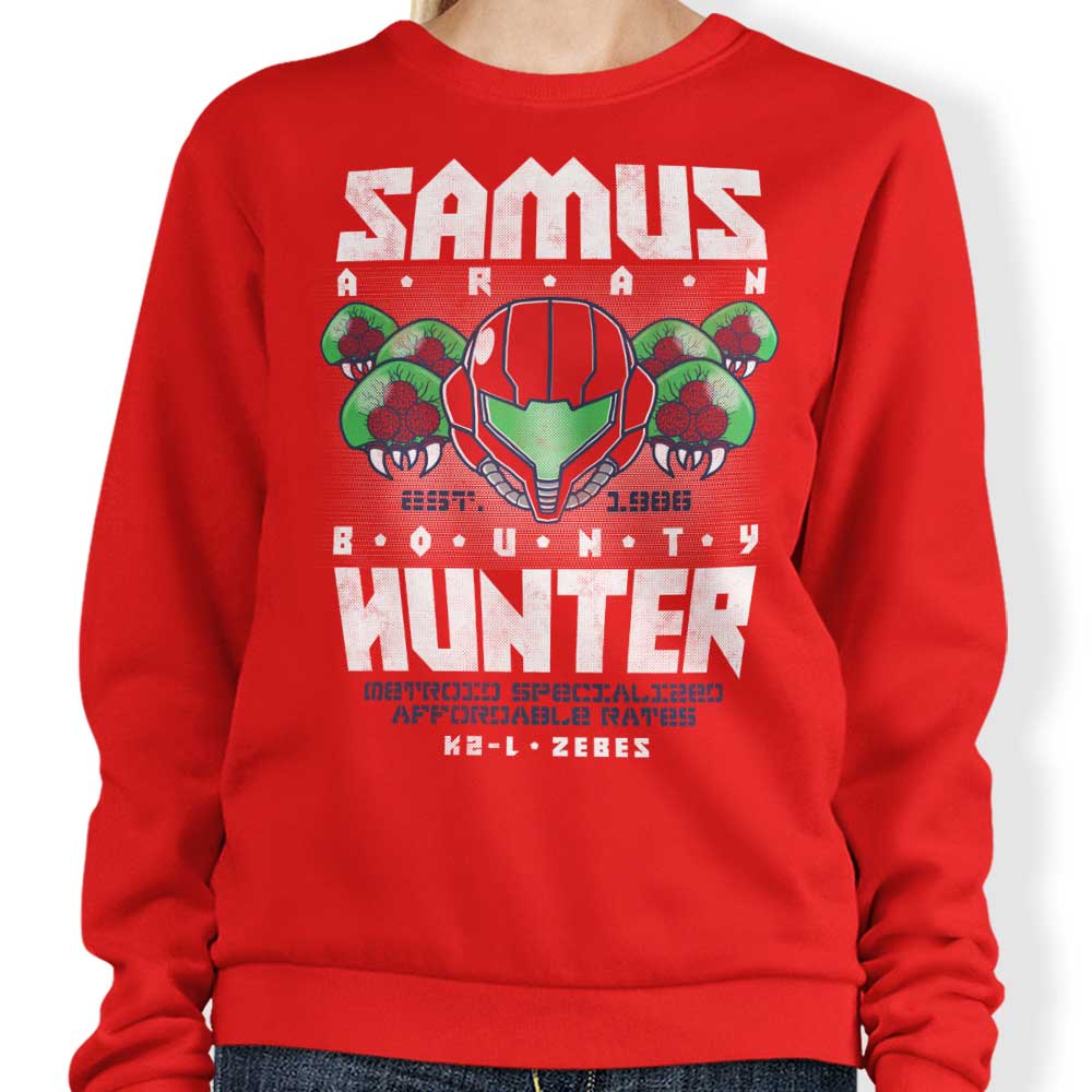 Arinesart Bounty Hunting Services Crewneck Sweatshirt in S - 4XL Sizes