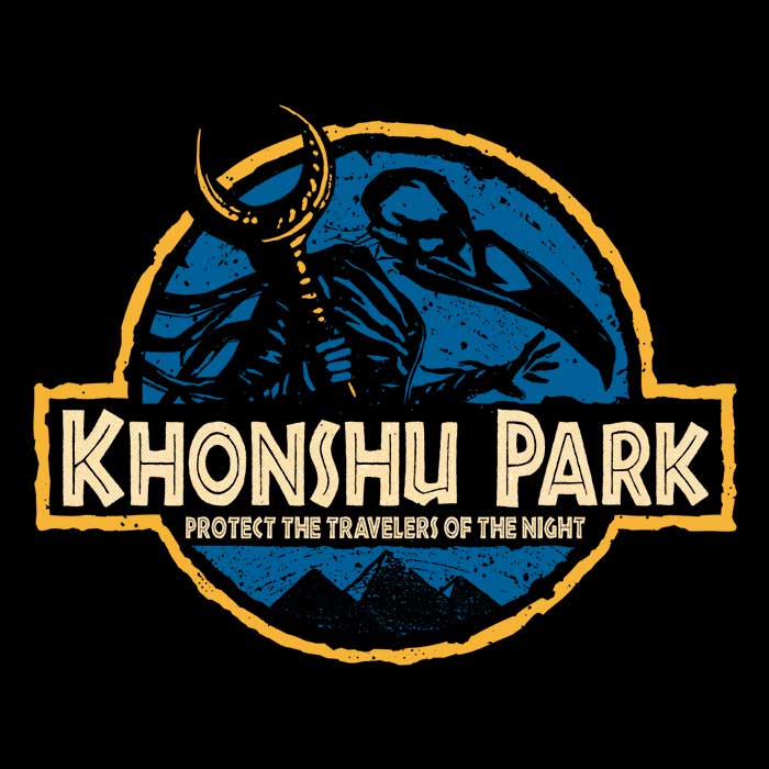 Teesgeex Khonshu Park Crewneck Sweatshirt in S - 4XL Sizes