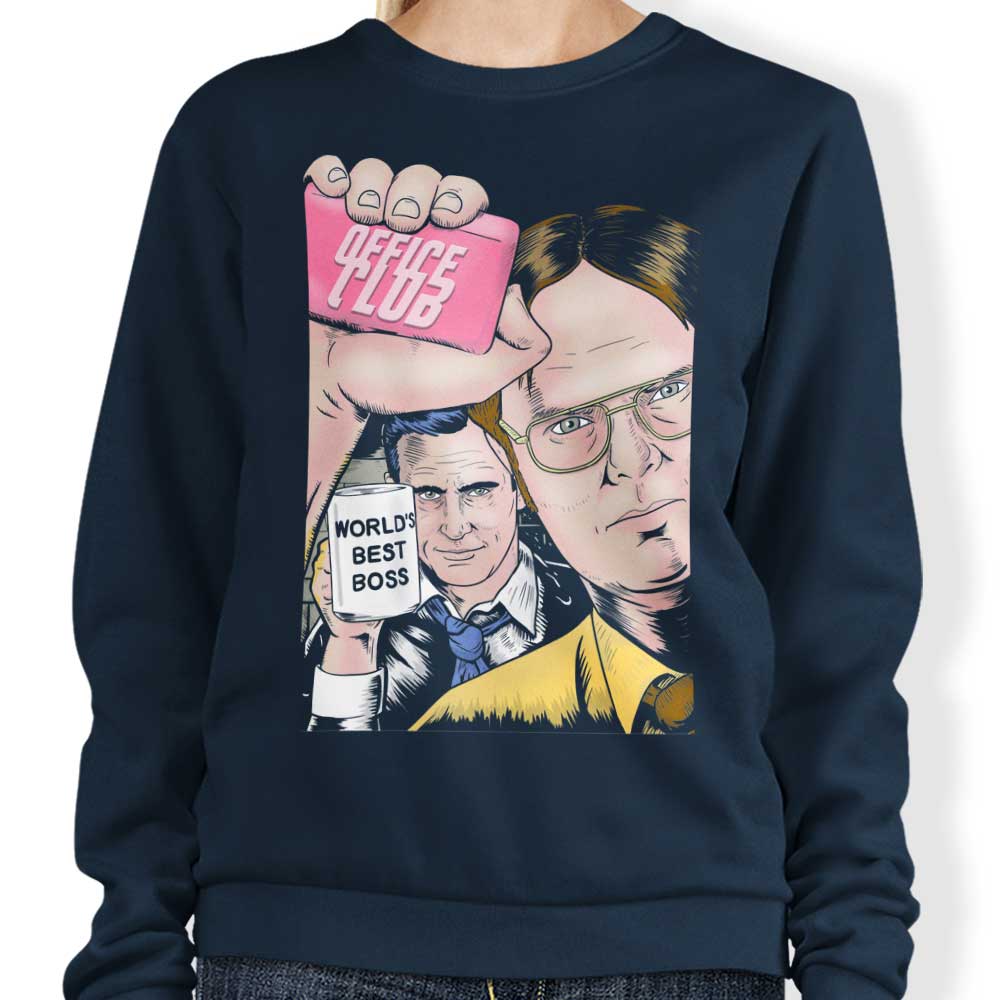 MarianoSan Office Club Comfortable Crewneck Sweatshirt in S - 4XL Sizes