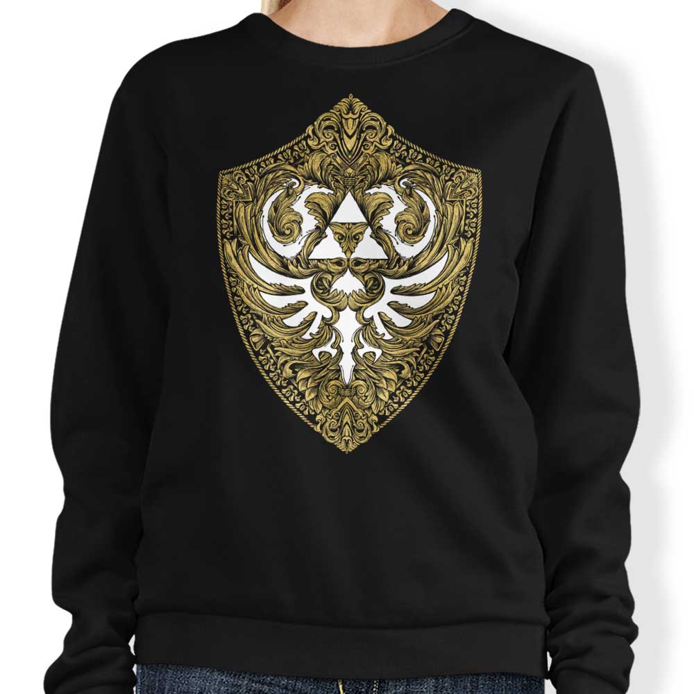Vincent Carrozza's Gold Hylian Victoriana Crewneck Sweatshirt for Men and Women