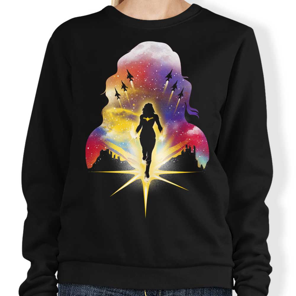 Higher, Further, Faster Inspirational Crewneck Sweatshirt by Dandingeroz
