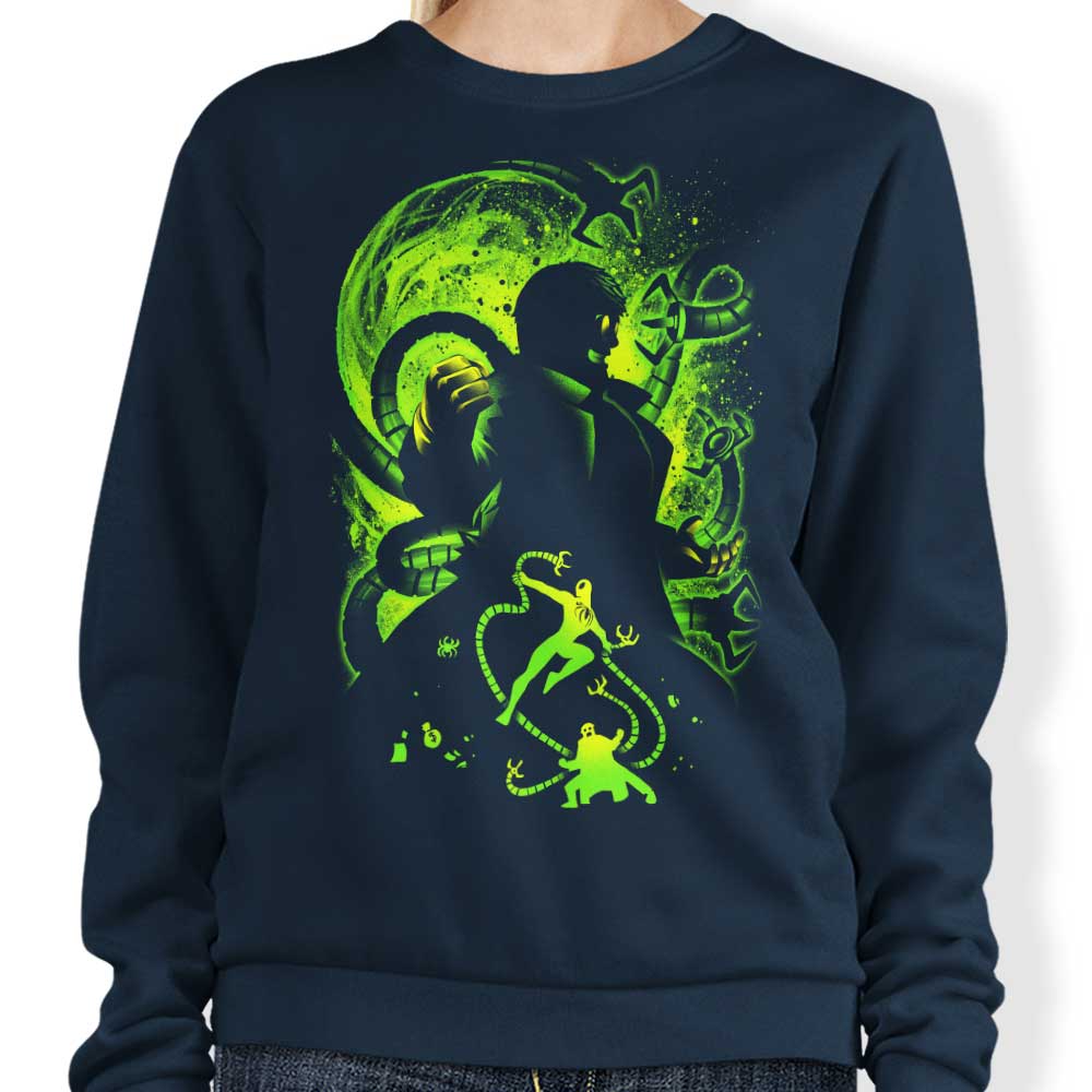 Alemaglia's Comfortable Mechanical Tentacles Crewneck Sweatshirt