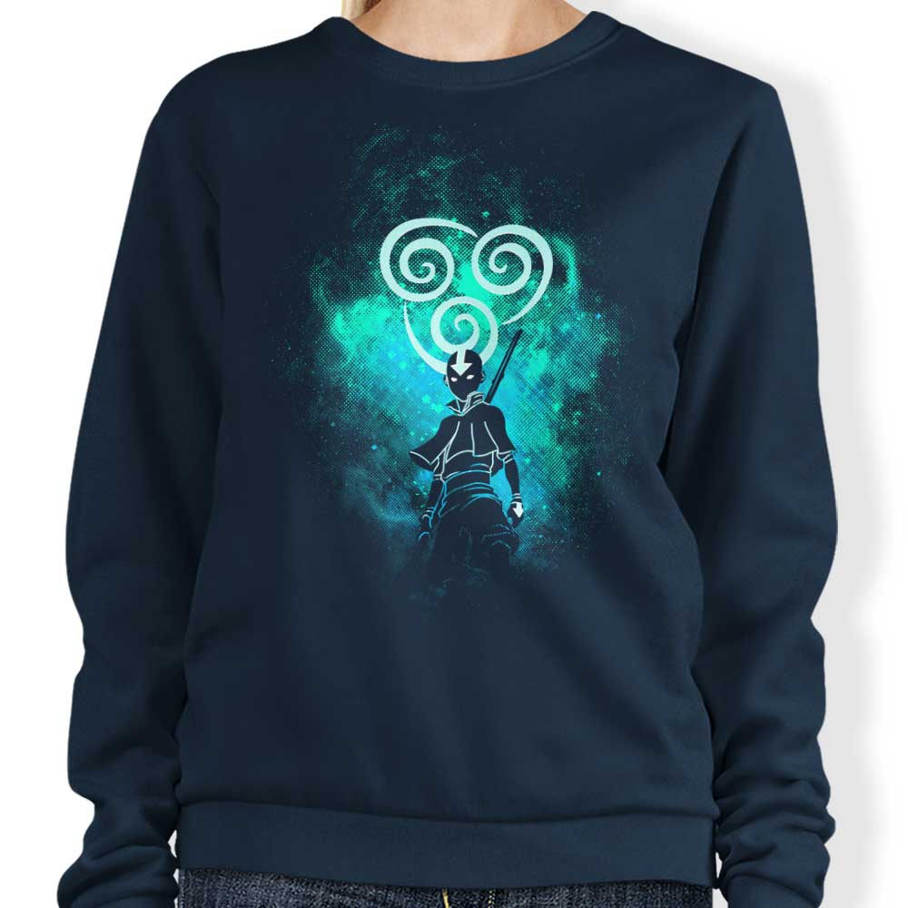 Donnie Illustrations' Air Bender Art Crewneck Sweatshirt in S - 4XL