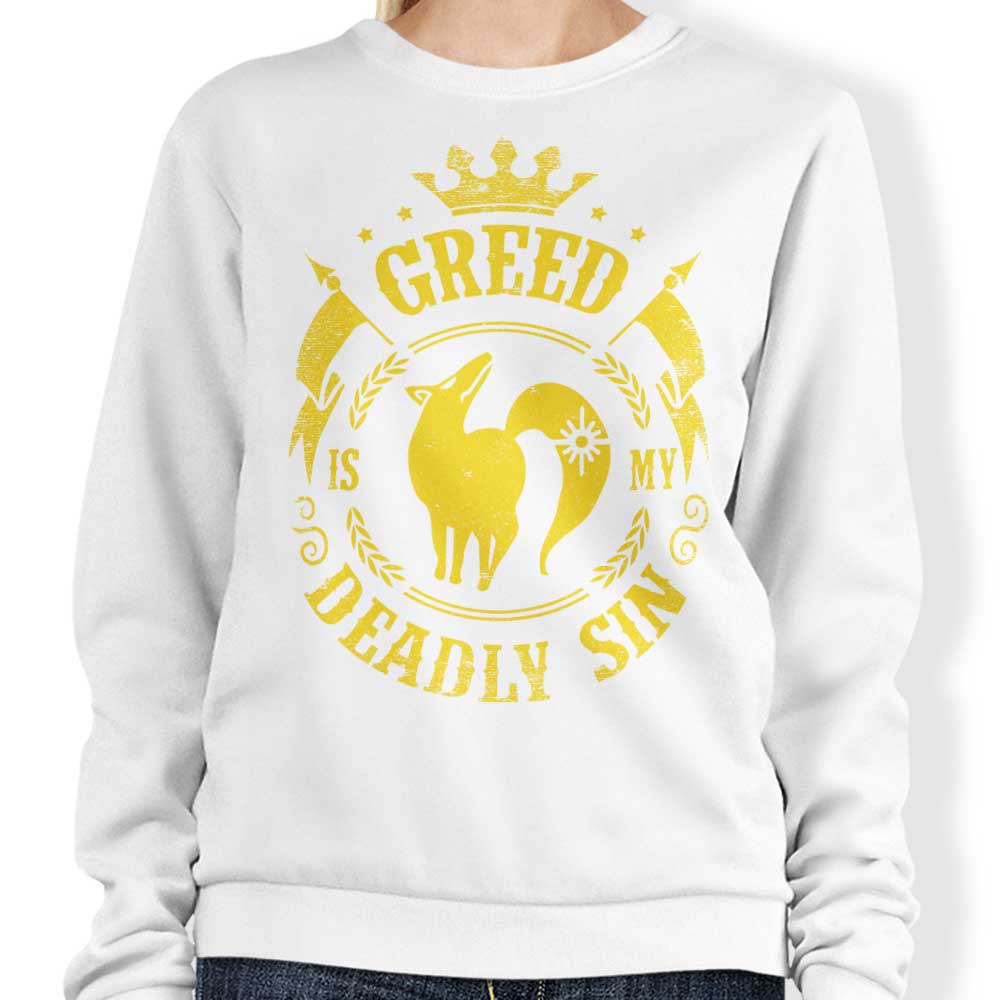 Typhoonic Art Greed is My Sin Crewneck Sweatshirt - Comfortable and Durable Apparel