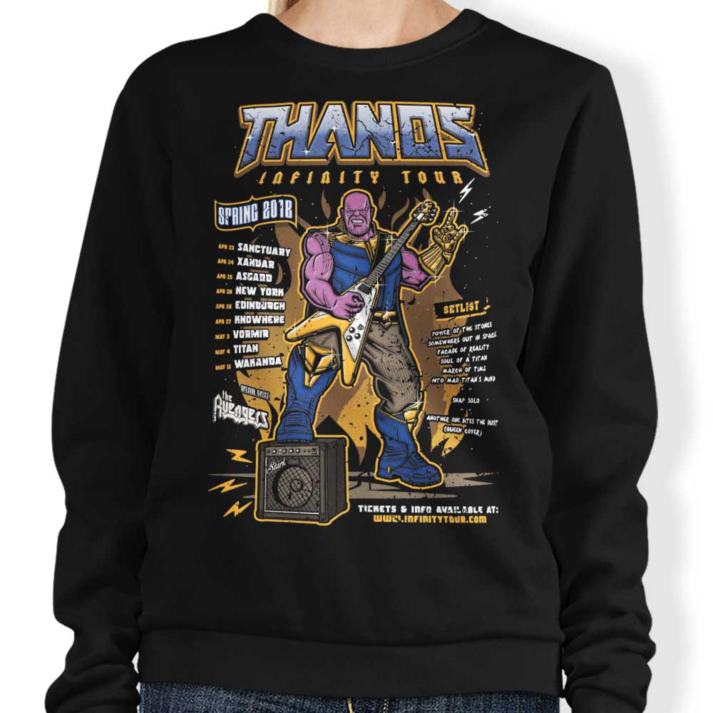 Olipop's Infinity Tour Comfortable Crewneck Sweatshirt in S - 4XL