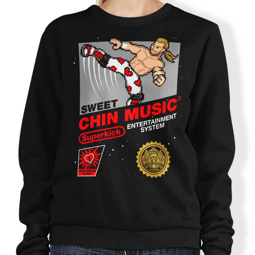 Stylish 'Sweet Chin Music' Sweatshirt by Ryan Astle
