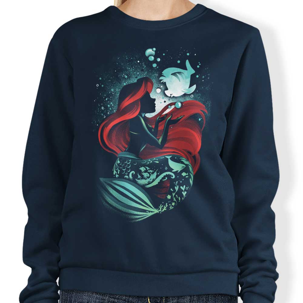 Alemaglia's Enchanting Song of the Mermaid Crewneck Sweatshirt