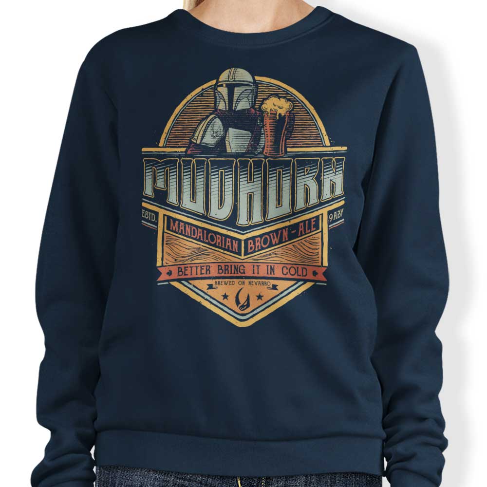 Teesgeex Brand Mudhorn Ale Crewneck Sweatshirt for Casual Wear