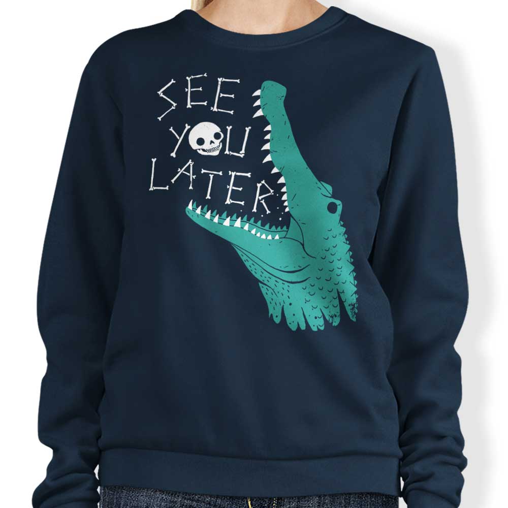 DinoMike's Later Alligator Crewneck Sweatshirt for Comfortable Wear