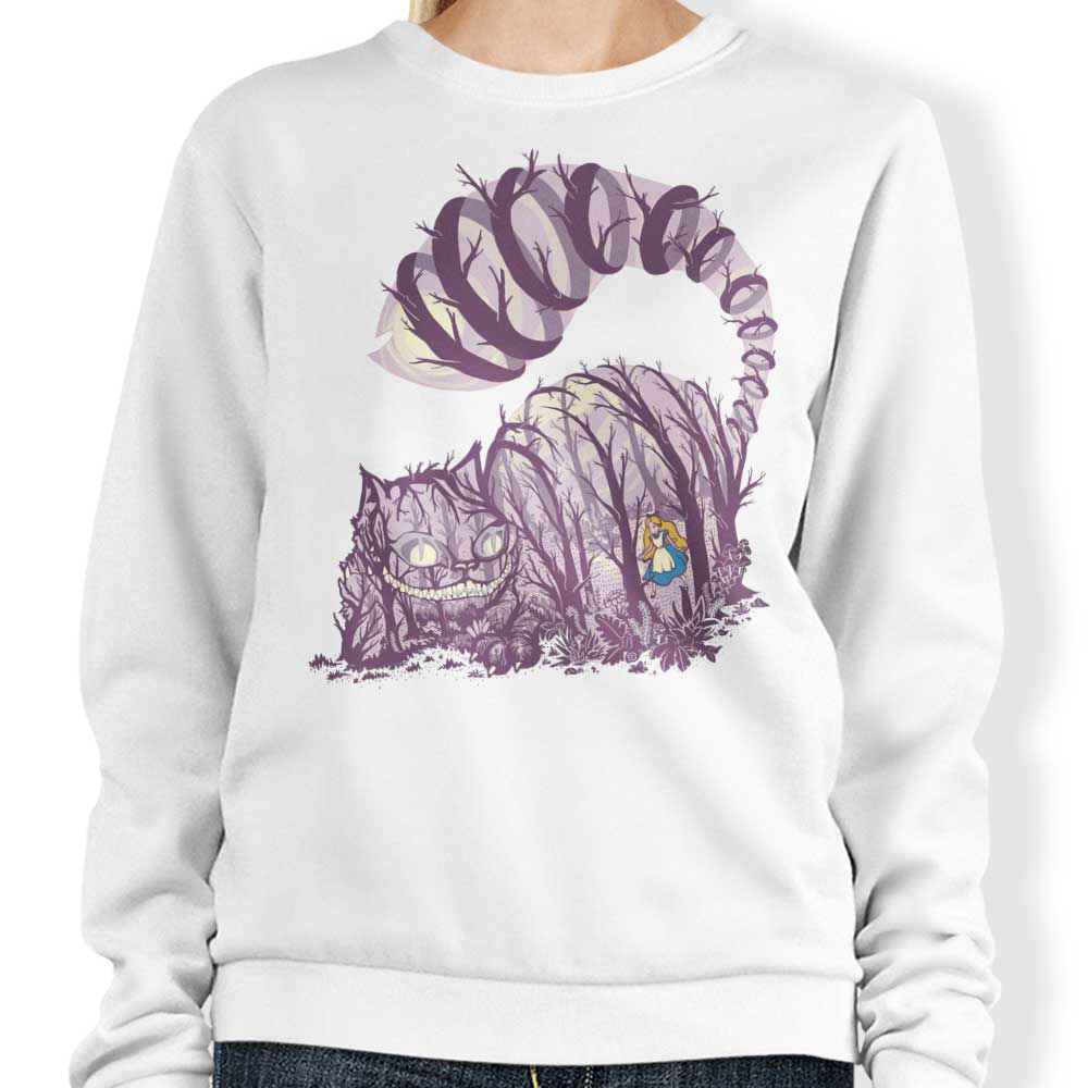 Harantula's Comfortable Inside Wonderland Crewneck Sweatshirt in S - 4XL