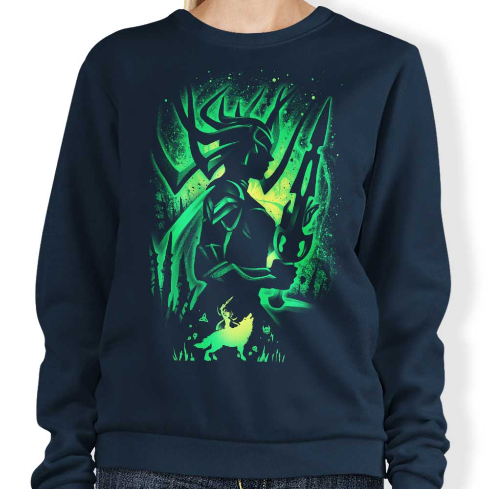 Alemaglia's Death Goddess Crewneck Sweatshirt - Comfortable S to 4XL