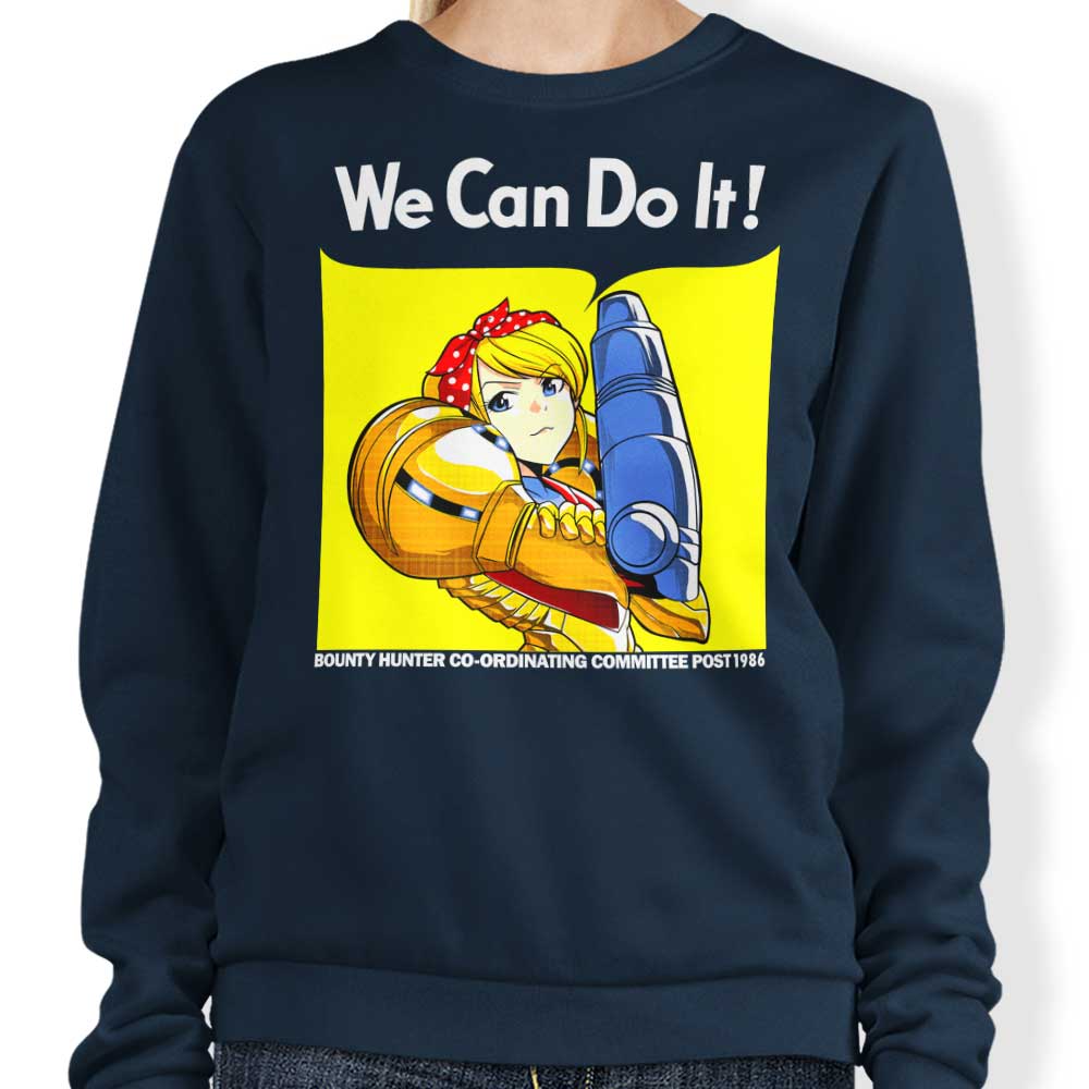 Inspirational 'We Can Do it' Crewneck Sweatshirt by Coinbox Tees