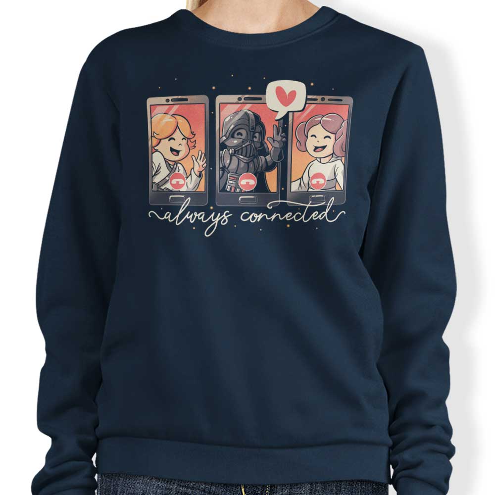 Galaxy Connected Crewneck Sweatshirt for Comfortable Wear