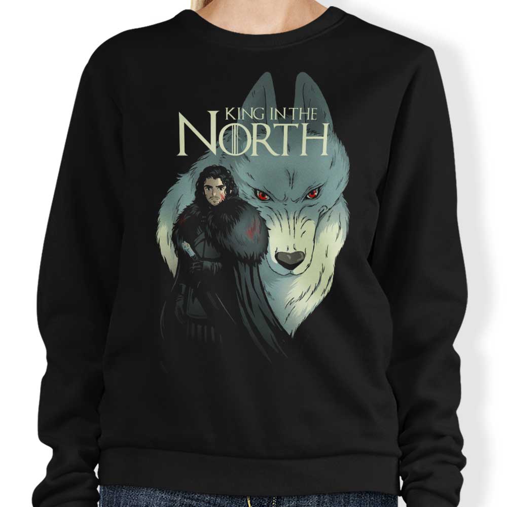 BlancaVidal's Stylish Wolf King Crewneck Sweatshirt in S - 4XL Sizes