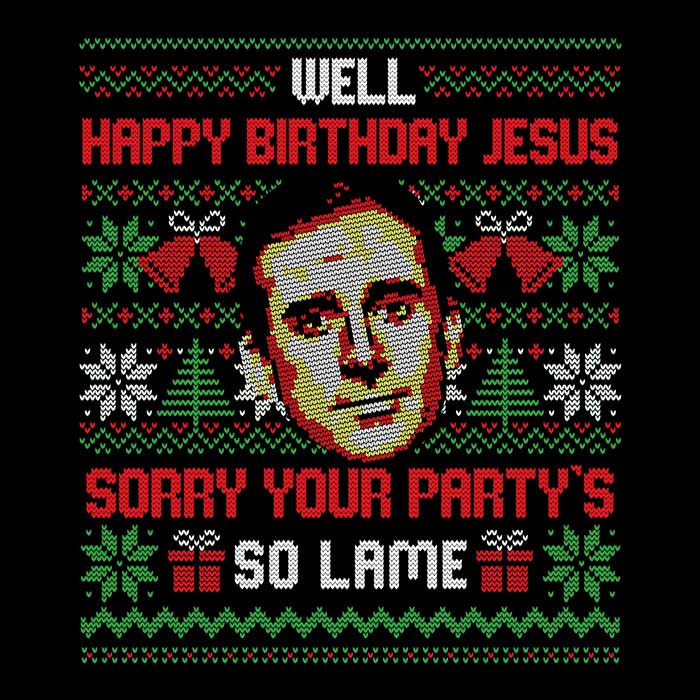 Edu.ely's Comfortable 'Happy Birthday Jesus' Crewneck Sweatshirt