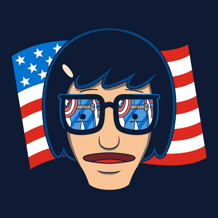 Star-Spangled Design Crewneck Sweatshirt for All Sizes