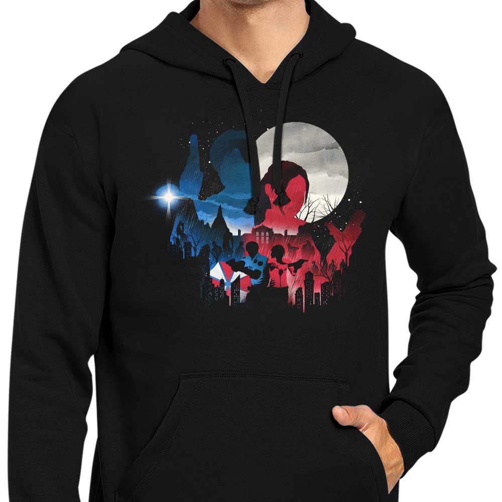Dandingeroz Evil Silhouette 8.5 Oz Cotton/Poly Zip-Up & Pullover Hoodies