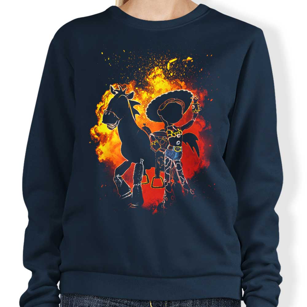 Donnie Illustrations Soul of the Cowgirl Crewneck Sweatshirt for Women and Men