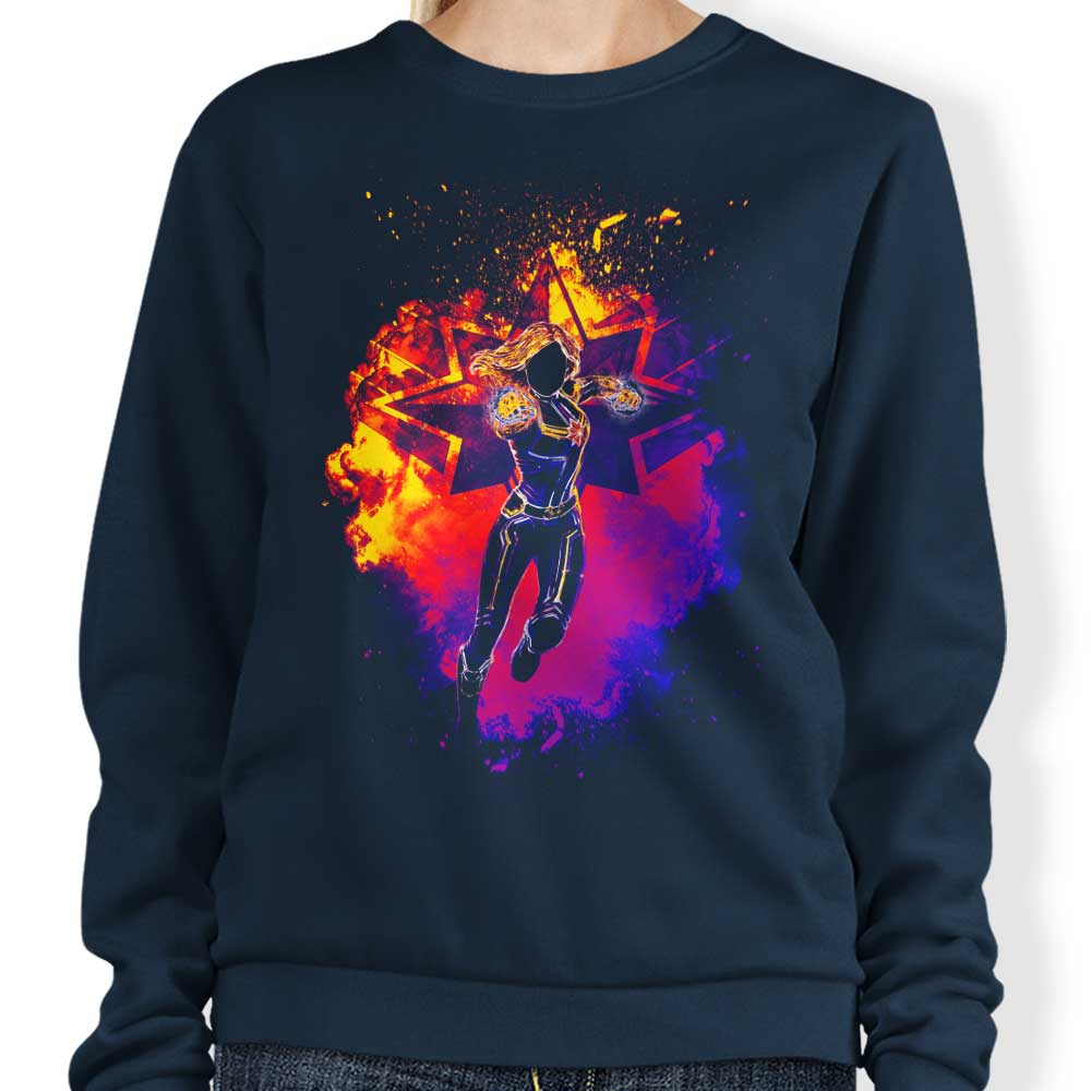 Comfortable Donnie Illustrations 'Soul of the Pilot' Crewneck Sweatshirt