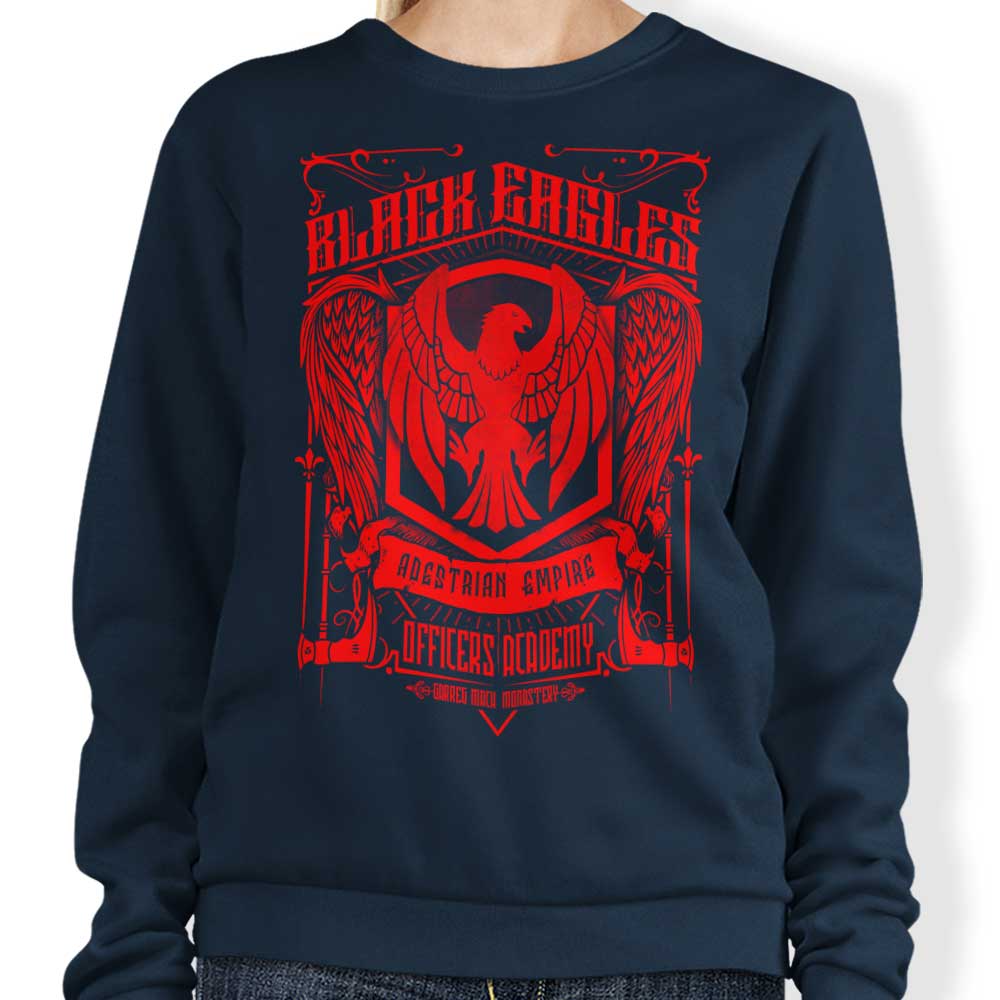 Stylish Black Eagles Officer Crewneck Sweatshirt for Comfortable Wear