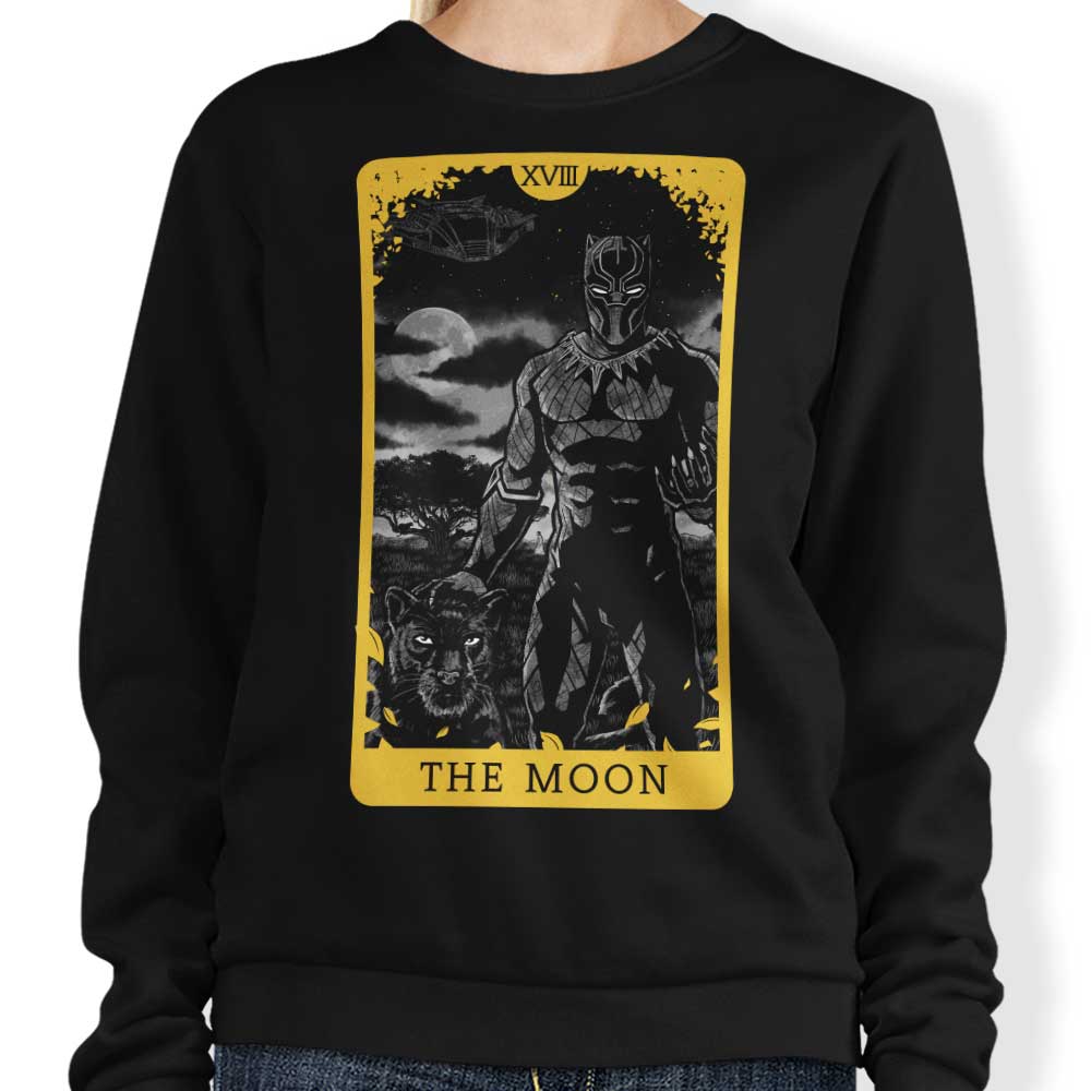Tarot Sweatshirt Featuring The Moon Design - Crewneck Style