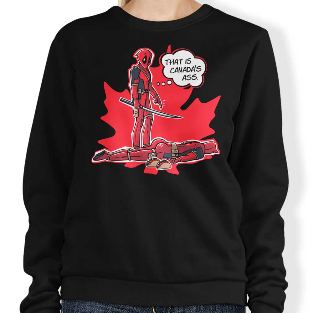 Canada's Behind Crewneck Sweatshirt in S - 4XL, Comfortable and Durable
