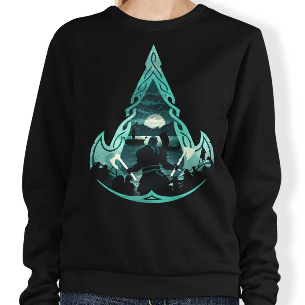 Dandingeroz Viking's Creed Crewneck Sweatshirt in S - 4XL Sizes