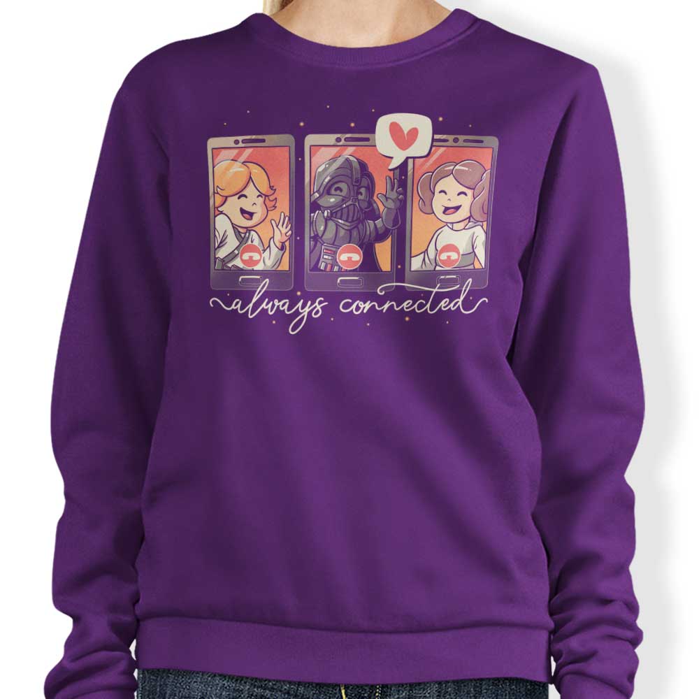 Galaxy Connected Crewneck Sweatshirt for Comfortable Wear