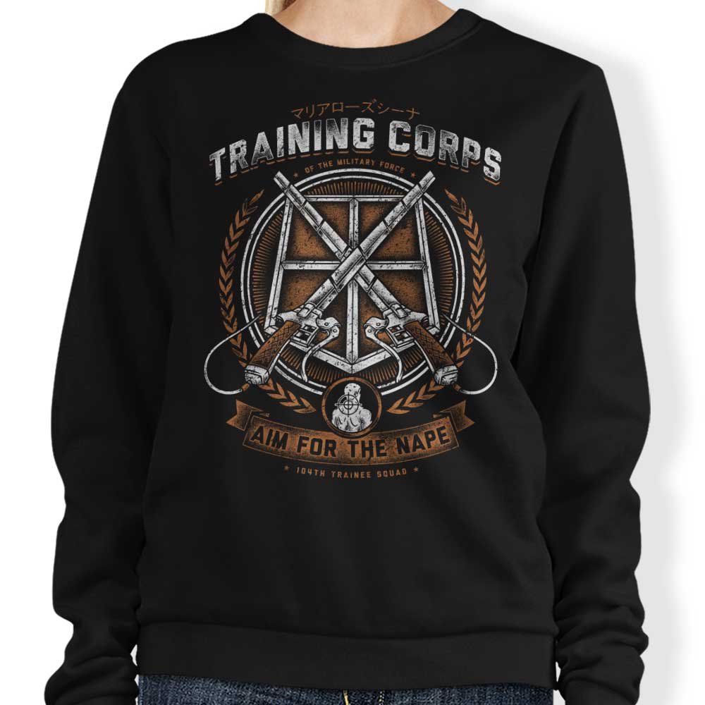 Brandon Wilhelm Art's 'Aim for the Nape' Comfortable Crewneck Sweatshirt