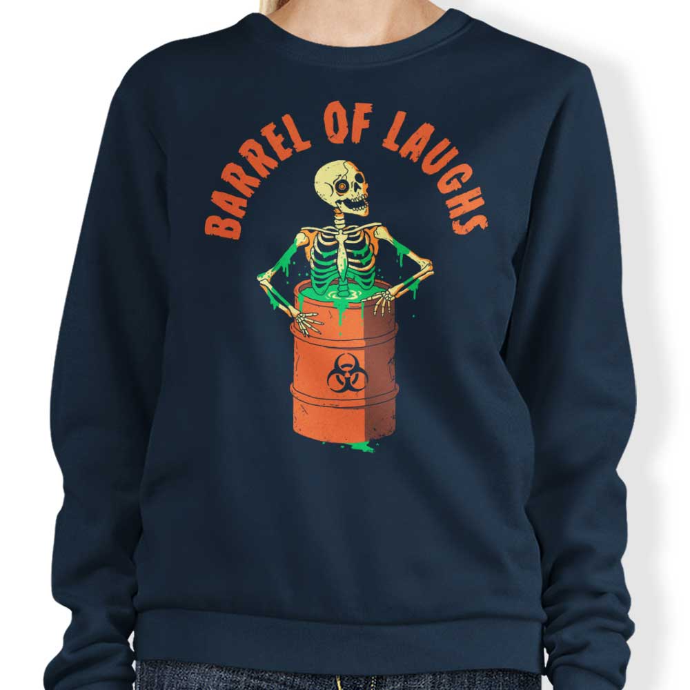 Comfortable Barrel of Laughs Crewneck Sweatshirt by DinoMike
