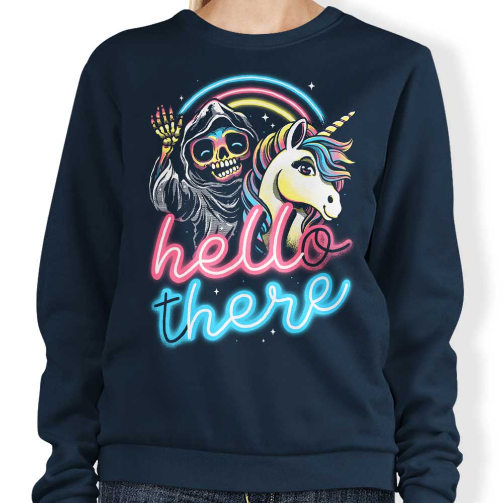 Hello There Glitchygorilla Crewneck Sweatshirt for Men and Women