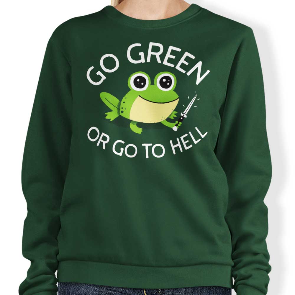 Eco-Friendly Go Green Crewneck Sweatshirt by DinoMike
