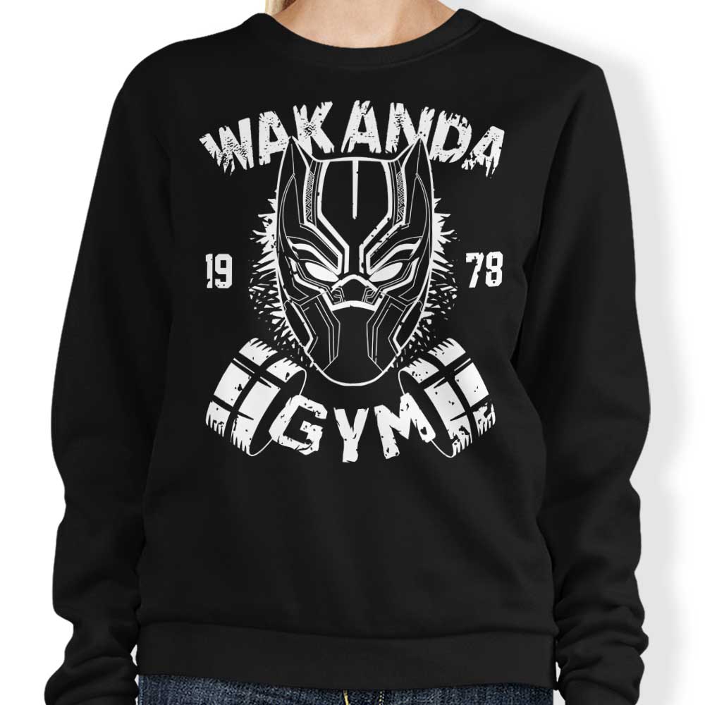 Soulkr's Wakanda Gym Crewneck Sweatshirt for Workout Enthusiasts