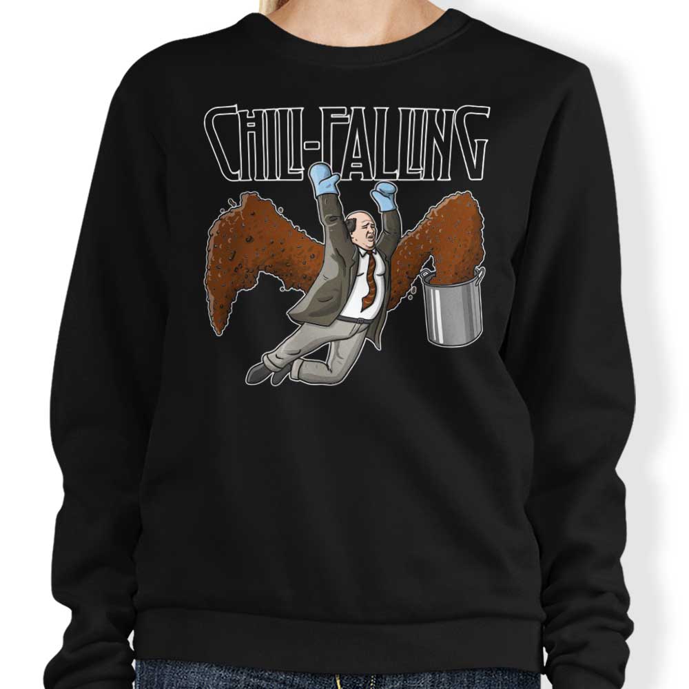 MarianoSan's Chili Falling Comfortable Crewneck Sweatshirt in S - 4XL Sizes
