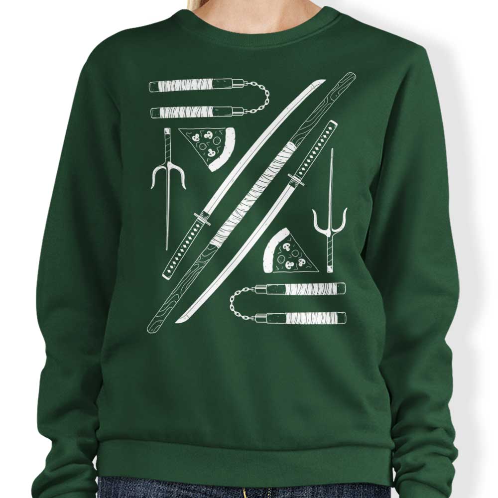 14Eight's Ninja - Style Crewneck Sweatshirt in S - 4XL Sizes