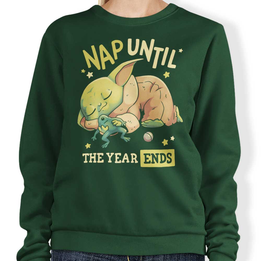 Year-End Nap Inspired Crewneck Sweatshirt by Geekydog