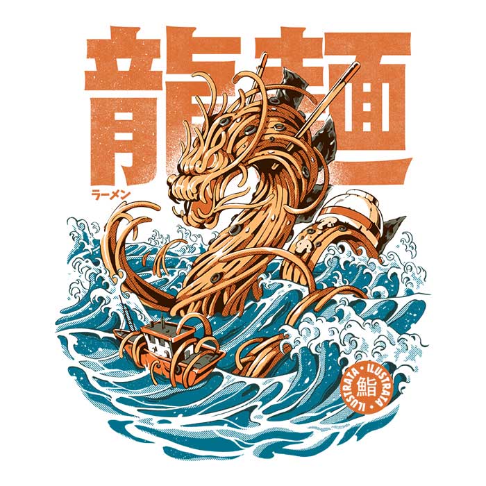 Fantastic Ramen Dragon Off Kanagawa Crewneck Sweatshirt for Fashion Lovers