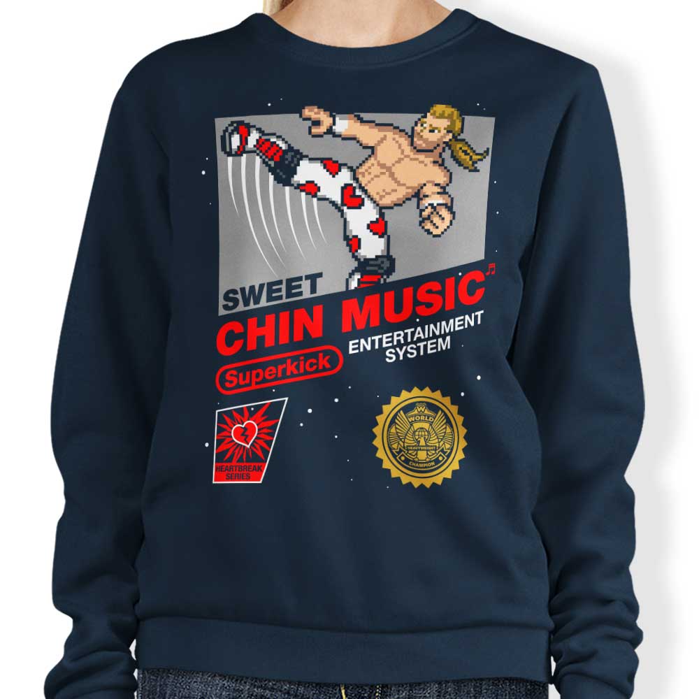 Stylish 'Sweet Chin Music' Sweatshirt by Ryan Astle