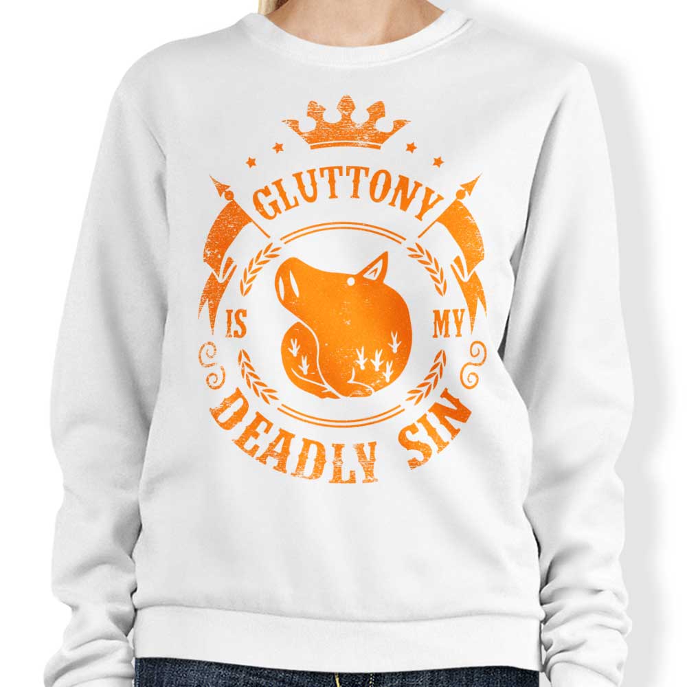 Typhoonic Art's Gluttony-themed Comfortable Crewneck Sweatshirt