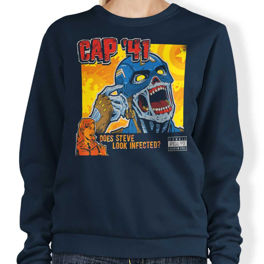 Prime Premne Design '41 Cap Style Crewneck Sweatshirt in S - 4XL Sizes