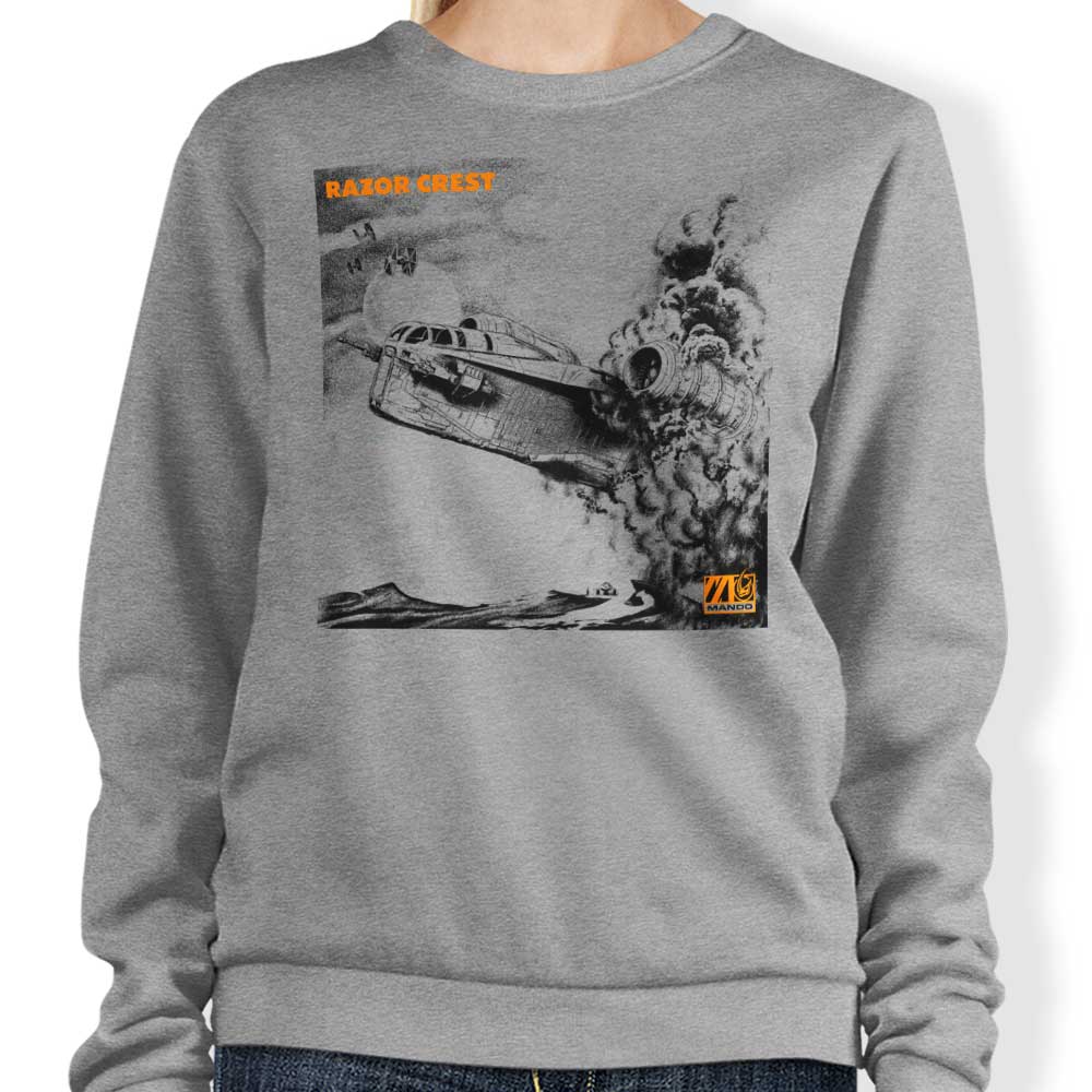 CappO LED Crest Crewneck Sweatshirt in S - 4XL Sizes