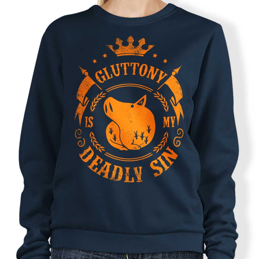 Typhoonic Art's Gluttony-themed Comfortable Crewneck Sweatshirt