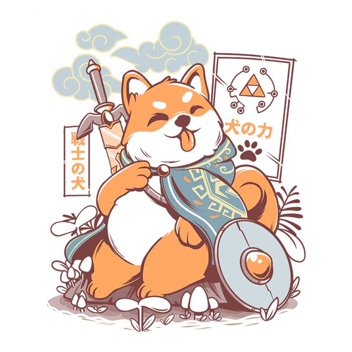 The Legendary Dog-themed Crewneck Sweatshirt by Ilustrata