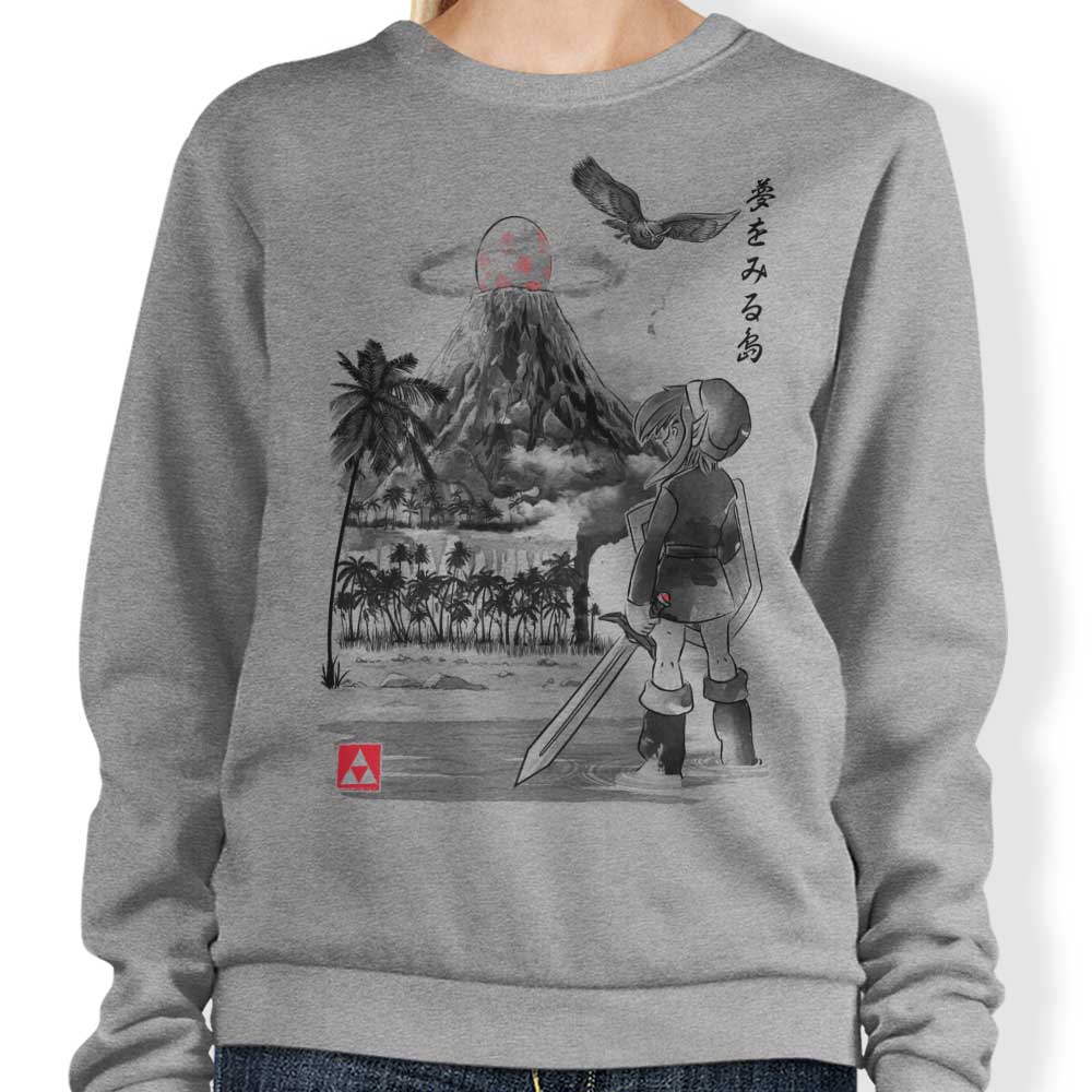 Dr. Monekers' Hero's Awakening Sumi-e Comfortable Crewneck Sweatshirt