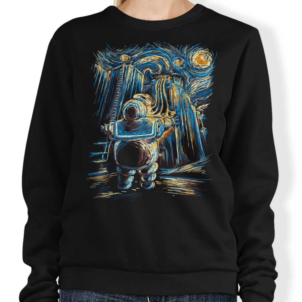Twenty27 Design Van Gogh-themed Crewneck Sweatshirt in S - 4XL Sizes