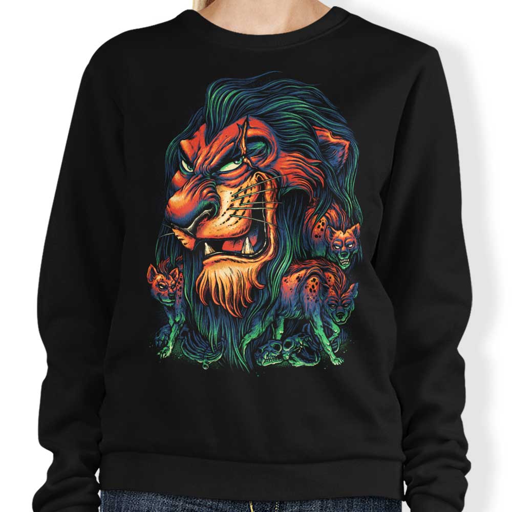 The Uncrowned King Exclusive Crewneck Sweatshirt by Glitchygorilla
