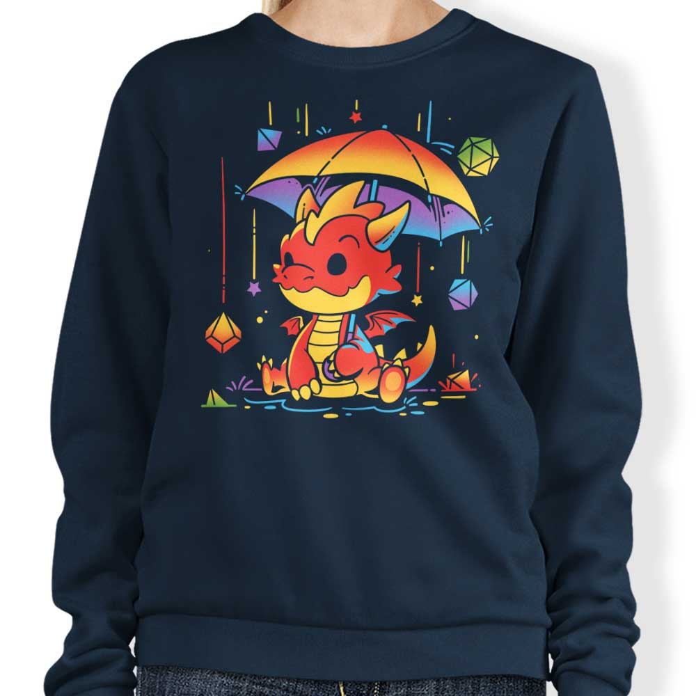 Rainy Dice Day Fashionable Sweatshirt for a Cozy Day