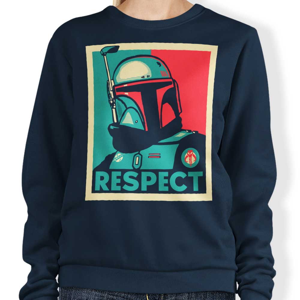 Teesgeex Crewneck Respect Sweatshirt in S - 4XL Sizes