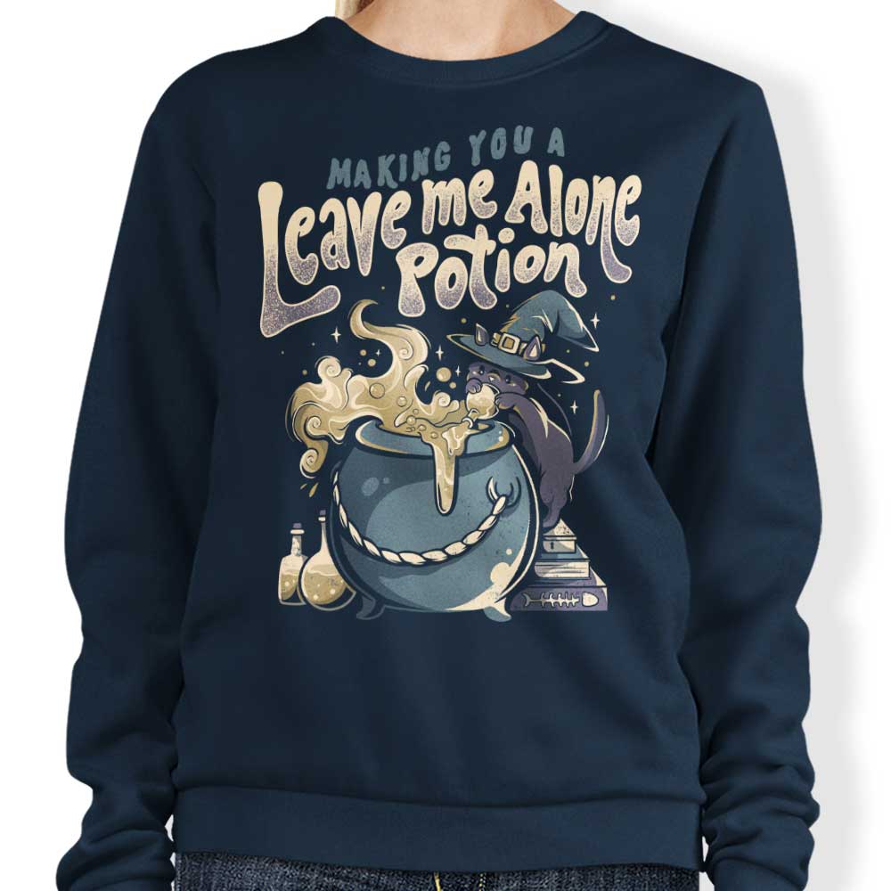 Edu.ely's 'Leave Me Alone' Crewneck Sweatshirt - Comfortable Wear from Size S to 4XL